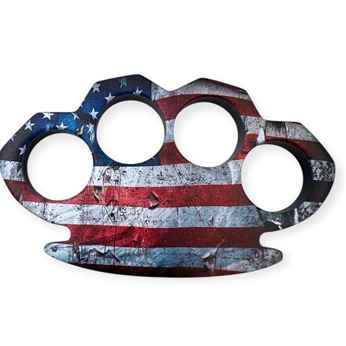 American Flag Heavy Duty Brass Knuckles Paper Weight