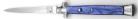 13 Inch Blue Switchblade Stiletto Automatic Knife Satin Dagger