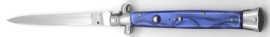 13 Inch Blue Switchblade Stiletto Automatic Knife Satin Dagger
