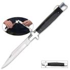 18" Monster Black Wood Stiletto Folding Knife