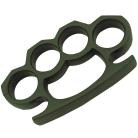 2.8 Ounce Brass Knuckles Belt Buckle Paperweight Green