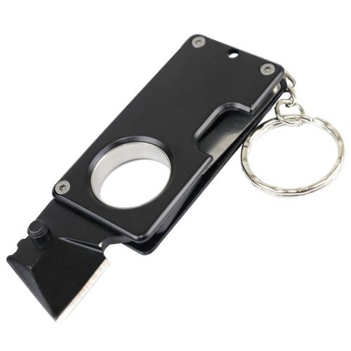 3.5" Defender Mini Keychain Folding Knife Black