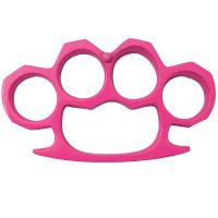 5 Ounce Pink Brass Knuckles Belt Buckle Paperweight