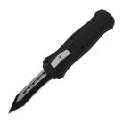5.5" Small Black D/A OTF Automatic Knife Tanto Dagger