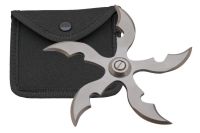 5 blade weighted throwing star silver fb0010sl