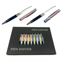 5.4" Overall American Flag Stars Letter Opener Pen Knife