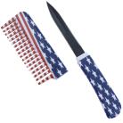 6" Comb Knife USA Flag Enlarged