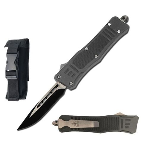 7" Grey Drop Point Blade Street Walker D/A OTF Knife