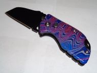 7" Mini Tie Dye Sheeps Foot Automatic Knife