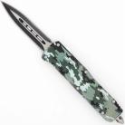 7" Ranger Forrest Camo D/A OTF Automatic Knife Two Tone Dagger