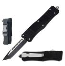 7" Tanto Blade Street Sweeper Out Of The Front Black OTF Knife