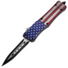 7" USA Flag Delta Force D/A OTF Automatic Knife Dagger