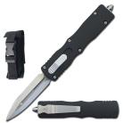 7.5" Death Stalker OTF Dual Action Automatic Knife Satin Dagger Blade