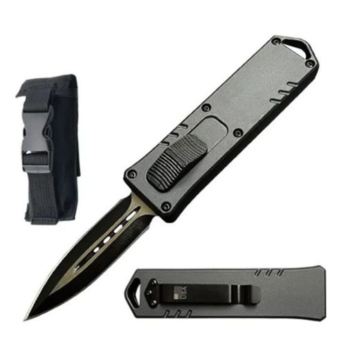 7.5" Open Grey Pop Out D/A OTF Automatic Knife