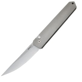 8" Boker Burnley Kwaiken Silver Automatic Knife Silver Drop Point