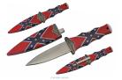 8" Confederate Flag Boot Knife Dagger