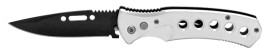 8.25" Hand Holes Automatic Knife Silver
