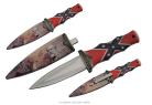 8 Inch Robert Lee Confederate Flag Boot Knife Dagger