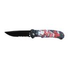 8" Joker Automatic Knife Clip Point Serrated Switchblade