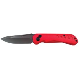 8" Lightweight CNC Machined Switchblade with Clip Point Blade Red