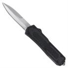 8.5" Titus Heavy Black D/A OTF Automatic Knife Satin Dagger Bayo