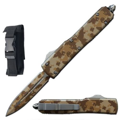 8.25" Automatic Digital Camo Out Of The Front D/A OTF Knife