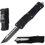 8.25" Black Tracker D/A OTF Automatic Knife Tanto Two Tone