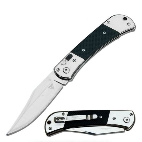 8.5" Gentleman's Black G10 Handle Switchblade Automatic Knife