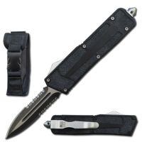 8.75" Black Tough Guy Automatic Switch Blade