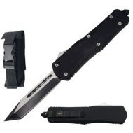 9" Black Tactical Recon D/A OTF Combat Pocket Knife