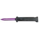 9" Joker Black D/A OTF Automatic Knife Purple Dagger