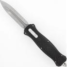 9.25" Slender Black D/A OTF Automatic Knife Dagger