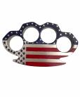 9.3 Ounce American Flag Brass Knuckles Paperweight
