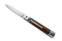 A.G.A. Campolin Santos Wood Leverlock Automatic Knife