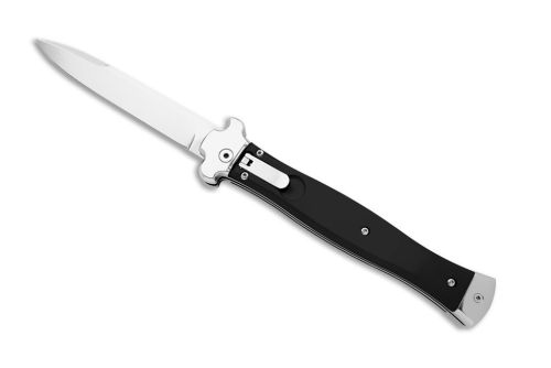 A.G.A. Campolin Zero Plus Aluminium Black Leverlock Automatic Knife