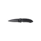 ABS Handle Automatic Knife with Plastic Sheath Black