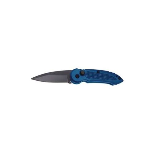 ABS Handle Automatic Knife with Plastic Sheath Blue