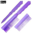 ABS Purple Hidden Concealed Comb Knife