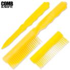 ABS Yellow Comb Hidden Concealed Knife