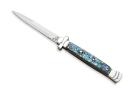 AGA Campolin 11" Maltese Cross Stiletto Automatic Abalone Shell (5" Bayonet)