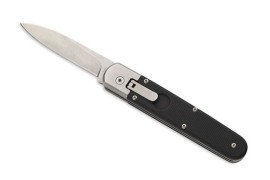 AGA Campolin Baron Elite Automatic Knife Black G-10 (3.3" Stainless)