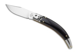 AGA Campolin Diana Lever-lock Automatic Knife Buffalo Horn (4" Blade)