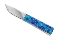 AGA Campolin Dragonfly Blue Arabian Stainless Gravity Knife
