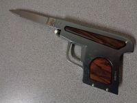 AGA Campolin Pistol Gun Automatic Knife Cocobolo 6.57"