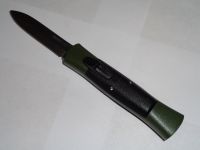 AKC 007 Concord Green OTF Automatic Knife Satin Dagger