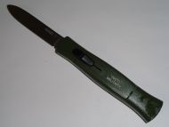 AKC 077 Concord Army Green OTF Automatic Knife Satin Flat Grind