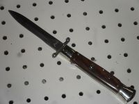 AKC 9 inch Swinguard Cocobolo Dagger Italian Stiletto Automatic Knife