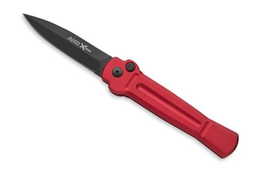 AKC ACE X-treme Red Italian Automatic Knife Black Dagger