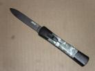 AKC Concord Camo Black Flat Grind Italian OTF Automatic Knife