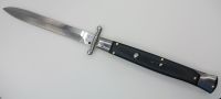 AKC World 11" Black G10 Italian Swinguard Automatic Knife
